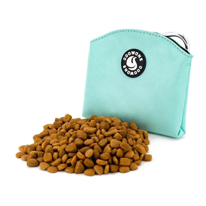 Сумка для ласощів для собак COOWONE, з магнітною застібкою, 900D Oxford, для дресирування та прогулянок (м'ятний колір)