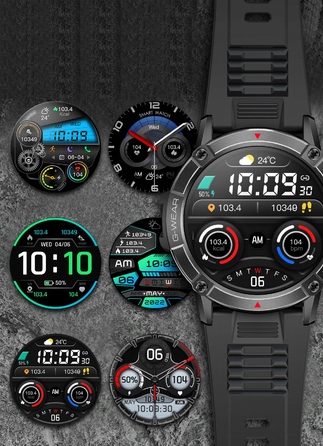 Смарт-годинник G-Wear чорний з функцією Bluetooth-дзвінків