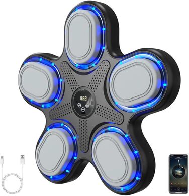 Музична боксерська машина Sunshine Smile Liteboxer - тренажер для боксу на стіну з Bluetooth, регулюванням швидкості