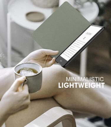 Чохол MoKo для Kindle Paperwhite 11 (2021) 6.8 дюйма, тонкий, легкий, з авто-сон/пробудження, зелений, Signature Edition