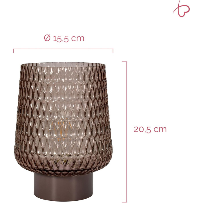 LED мобільна настільна лампа Pauleen 48309 з таймером, сірий колір, ефект мерехтіння, працює від батарейок