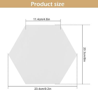 Акустичні гексагональні панелі MENAYODA, самоклеючі звукопоглинаючі шестикутні плити для стін, стелі та дверей (білі, 12 шт)
