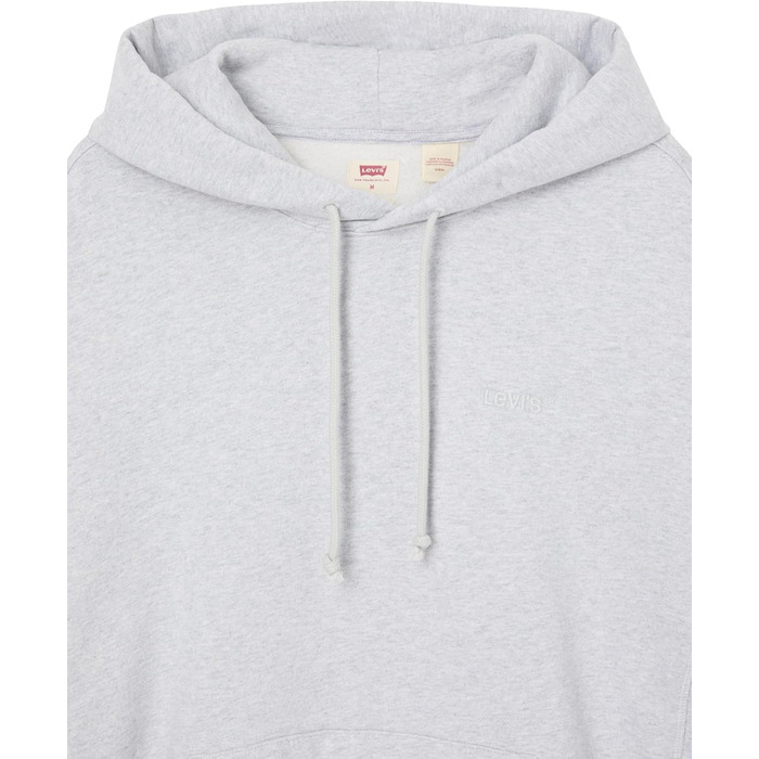Чоловічий капюшонний світшот Levi's Authentic, сірий світло-сірий (XS)