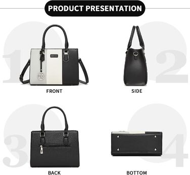 Сумка жіноча Miss Lulu середнього розміру, PU шкіра, сіра. Зі знімним ремінцем, для офісу, школи, подорожей та покупок