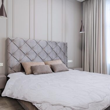 FAM Home Duvet 135x200 4 Seasons Washable | Stepped Duvet with 2 Separate Duvets | Comforter Anti-Allergic for Allergy Sufferers | Summer Blanket and Autumn Blanket 200 x 135 cm 4 Seasons Duvet