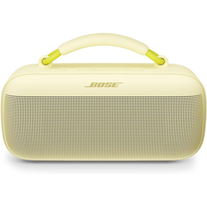 Портативна Bluetooth колонка Bose SoundLink Max – потужна акустика з водозахистом, до 20 годин роботи від акумулятора, USB-C, AUX, колір: цитрусовий жовтий