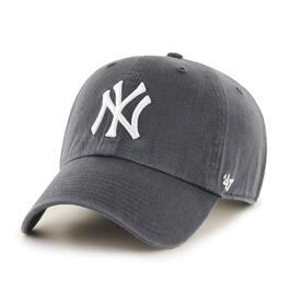 Кепка бейсболка MLB New York Yankees Clean Up, сіра/біла, універсальний розмір