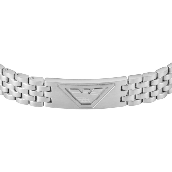 Браслет Emporio Armani EGS3126040 чоловічий сталевий з логотипом