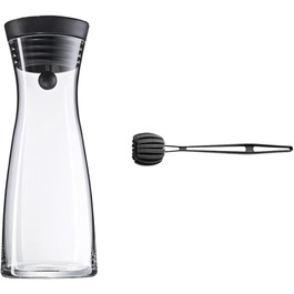 Скляний графин для води WMF Basic 1 л з силіконовою кришкою та довгою щіткою для миття 41 см з 6 м'якими губками