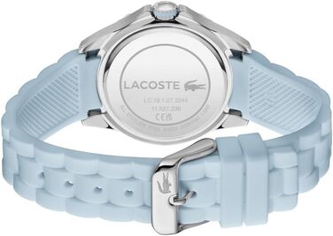 Годинник Lacoste Santorini для жінок, кварцовий, з браслетом з нержавіючої сталі (срібний, карнаційний, чорний IP)