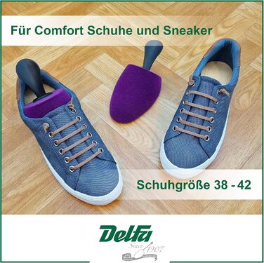 DELFA Shoe Stretchers for Sneakers and Comfort Shoes - Foam Shoe Formers & Shoe Stretchers - Set of 5 pairs for Women's sizes 38-42