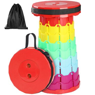 Зручний складаний стільчик GeeRic: телескопічний, для кемпінгу, риболовлі, дитячий, зелений