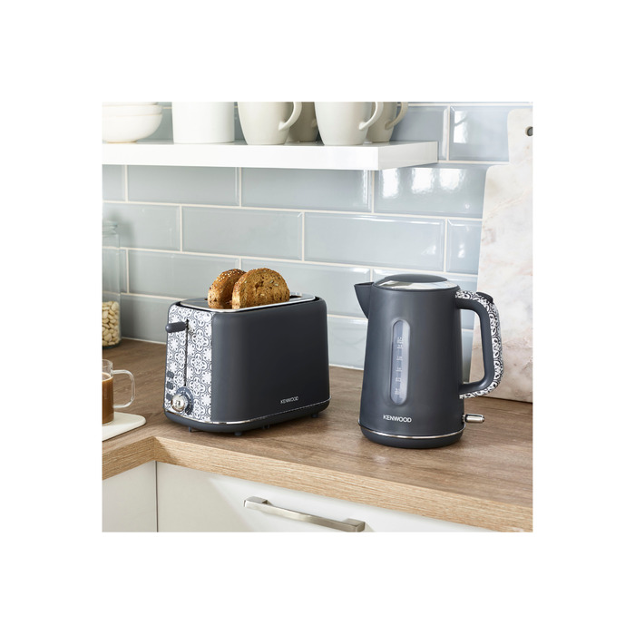 Електричний чайник Kenwood ZJP04, 2200 Вт, 1,7 л, сріблястий/сірий