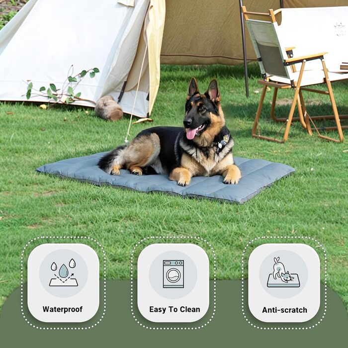 Водонепроникний килимок для собак Western Home: зручний, портативний, 110x68 см (Блакитний)