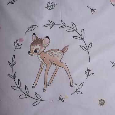 Бетлівка Disney Bambi для малюків, 100% бавовна, комплект: простирадло 100 x 135 см + наволочка 40 x 60 см
