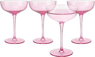 Набір келихів для шампанського та коктейлів Martini 200 мл (4 шт) рожевого кольору - ідеальний подарунок на День Святого Валентина