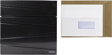 Поштовий ящик ARREGUI Armor E6905 сталевий з газетницею, антрацит, DIN A4