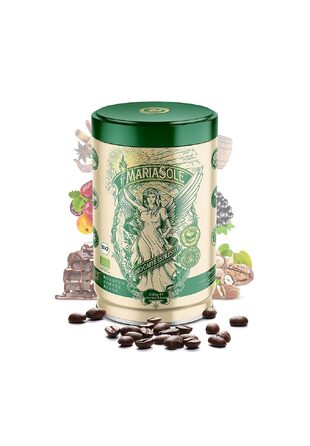 Органічна кава в зернах Mariasole Caffè Espresso, традиційне сицилійське обсмажування на дровах, преміум якість для кавомашин та ріжкових кавоварок, 250 г