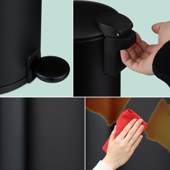 Relaxdays Trash Can 3 l Softclose