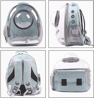 Рюкзак-переноска для котів та собак, рюкзак для тварин, рюкзак-капсула для маленьких котів, цуценят, собак, кроликів, схвалений авіакомпаніями, з вентиляцією, білий