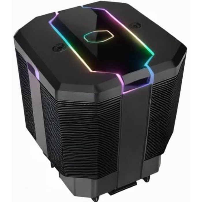 Охолоджувач процесора Cooler Master MasterAir MA620M з RGB підсвічуванням - кулер з двома радіаторами, 6 heatpipes та тихий вентилятор SF120R