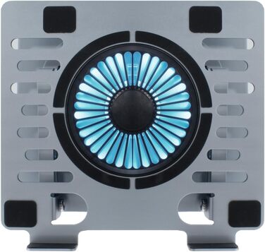 CoolBox CoolAir: Портативний підставка з RGB-вентилятором для ноутбуків та планшетів, 11 см, регульована висота та поворот 360°