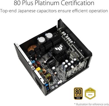 Блок живлення ASUS TUF Gaming 850W Gold, модульний, сертифікат 80 PLUS Gold, чорний