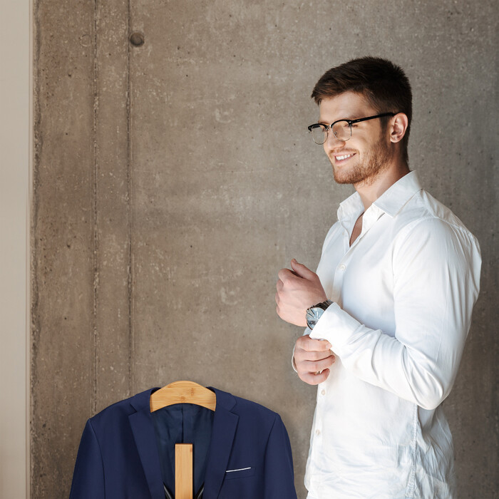 Relaxdays Butler for Men, Bamboo & Metal