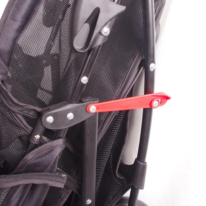 Дитяча коляска для тварин з замком, 4 колеса, кошик для зберігання, тримач для напоїв, для котів та собак