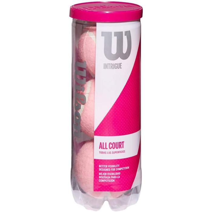 Тенісні м'ячі Wilson Intrigen All Court Pink (1/2 упак.)