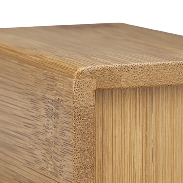 Relaxdays Bamboo Soap Dispenser, Square