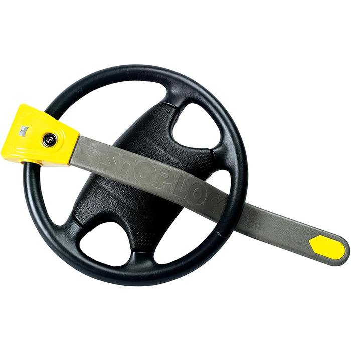 Блокіратор керма Stoplock HG 134-59, протиугінний замок для авто та інших транспортних засобів, жовтий