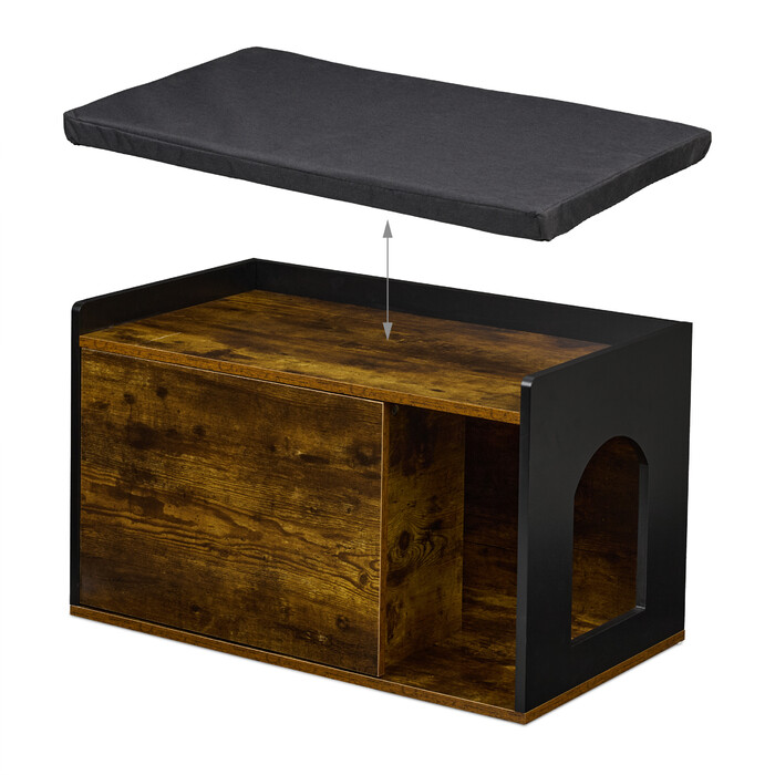Relaxdays Cat Cabinet in Industrial Design