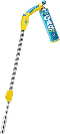 Газовий пальник GLORIA Thermoflamm BIO Comfort PLUS для знищення бур’янів, комплект з газовим балоном, безпечне та просте використання для саду та доріжок