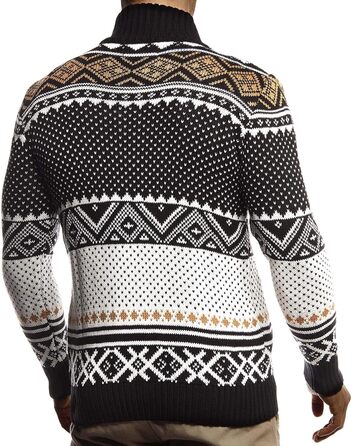 Чоловіча зимова куртка Leif Nelon з коміром-норкою, тепла фрітайм куртка, модель LN20759 (M, Чорний)