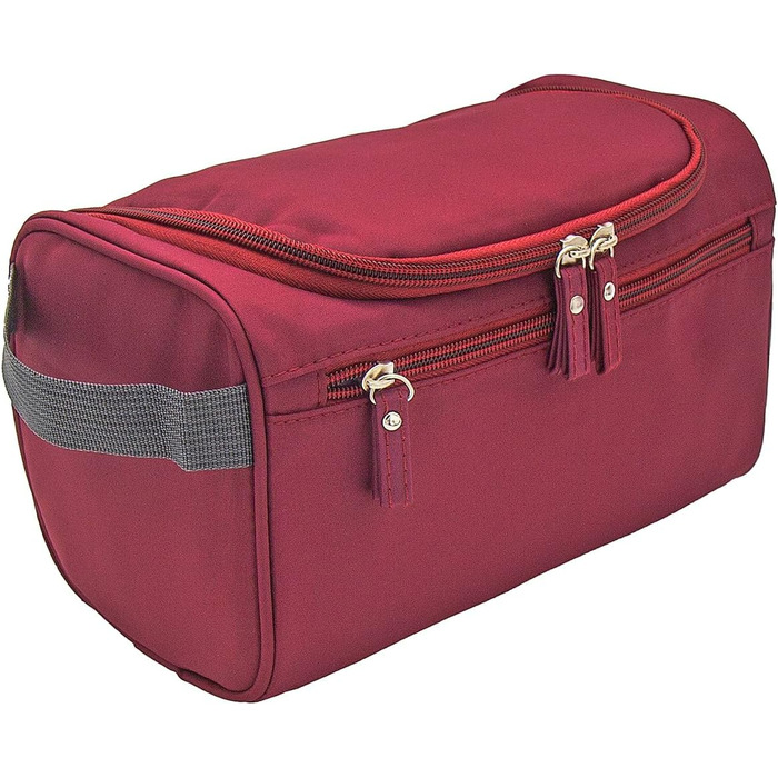 Косметичка для подорожей Kulturbeutel: універсальна косметичка для чоловіків та жінок, підвісна валізка для дрібниць (темно-червона)