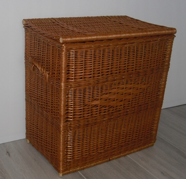 Кошик для прання з лози, 105 л, бежевий