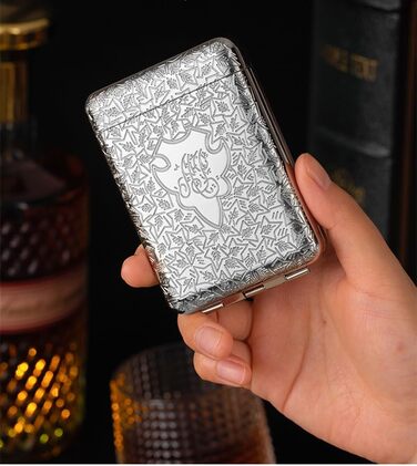 Металеве тютюнопакувальник Peaky Blinders для 14 сигарет (срібний)