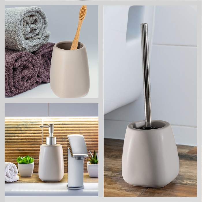 Комплект аксесуарів для ванної кімнати 3в1 KADAX, бежевий