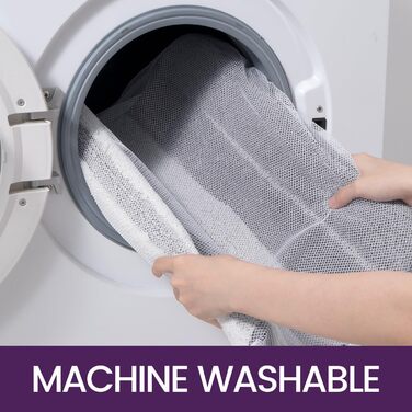 DEXI Non-Slip Bathroom Rug - Absorbent Bath Mat 60 x 110 cm - Washable, Soft & Grey