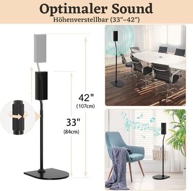 Регульована за висотою підставка для колонок Bose з кріпленням Slideconnect, для Bose Surround 700, OmniJewel Lifestyle 650, CineMate GS Series II