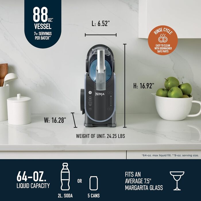 Ninja SLUSHI Professional Frozen Drink Maker with RapidChill Technology - FS301C