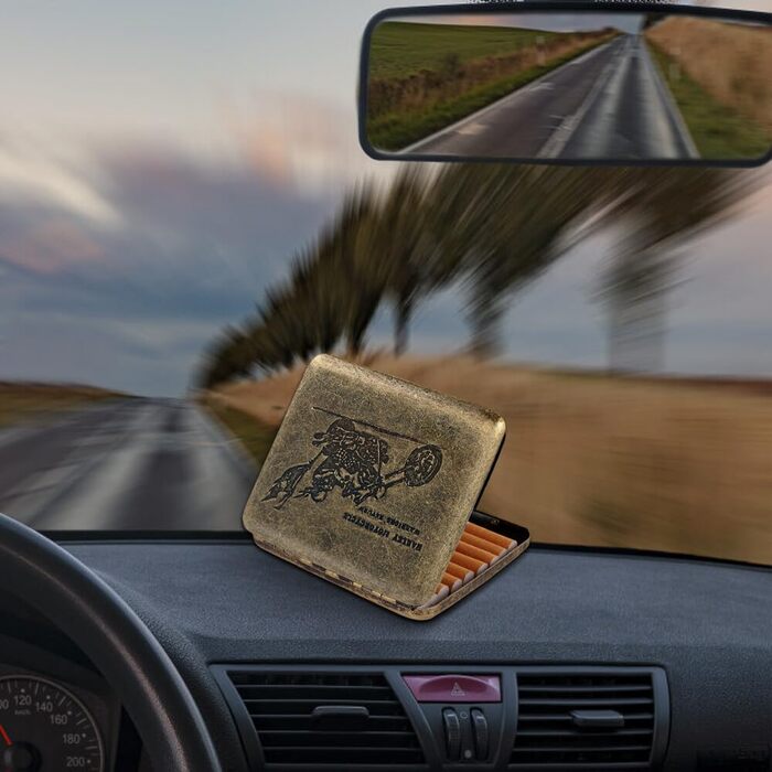 Металеве тютюнотримач для 20 сигарет, золотий, Ritter