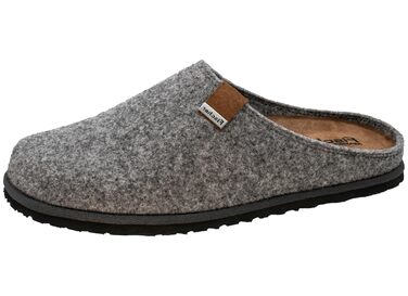Чоловічі домашні тапочки Fischer Helge 0924 45 EU сірі (фетр, шкіряна устілка)