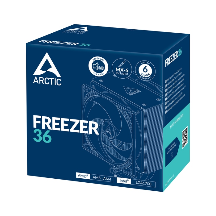 Кулер для процесора Arctic Freezer 36 (LGA 1851, 1700, AM5, AM4)