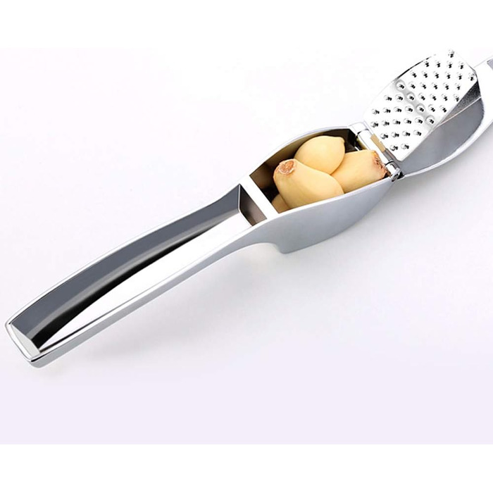 Прес для часнику з нержавіючої сталі, професійний подрібнювач часнику, прес-подрібнювач часнику, легко очищається, міцний