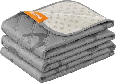 Водонепроникна собача ковдра Feandrea, 178 x 76 см, захист для авто та диванів, машинне прання, антиковзаюча, стегане покриття, сірий PPB025G01 (S 135x76 см)