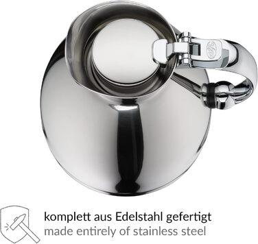 alfi THERMO 1.5L, double-walled stainless steel insulated carafe, keeps contents warm for 4 hours, cold for 6 hours, loose-fitting lid, one-handed pouring, plastic-free, dishwasher-safe, for commercial use