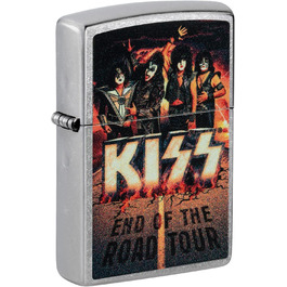 Запальничка Zippo Kiss End of The Road Street Chrome, кишенькова, оригінал