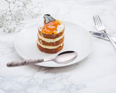 Набір столових приборів Exzact Rostfrei Stahl, мармур, нержавіюча сталь, 24 штуки